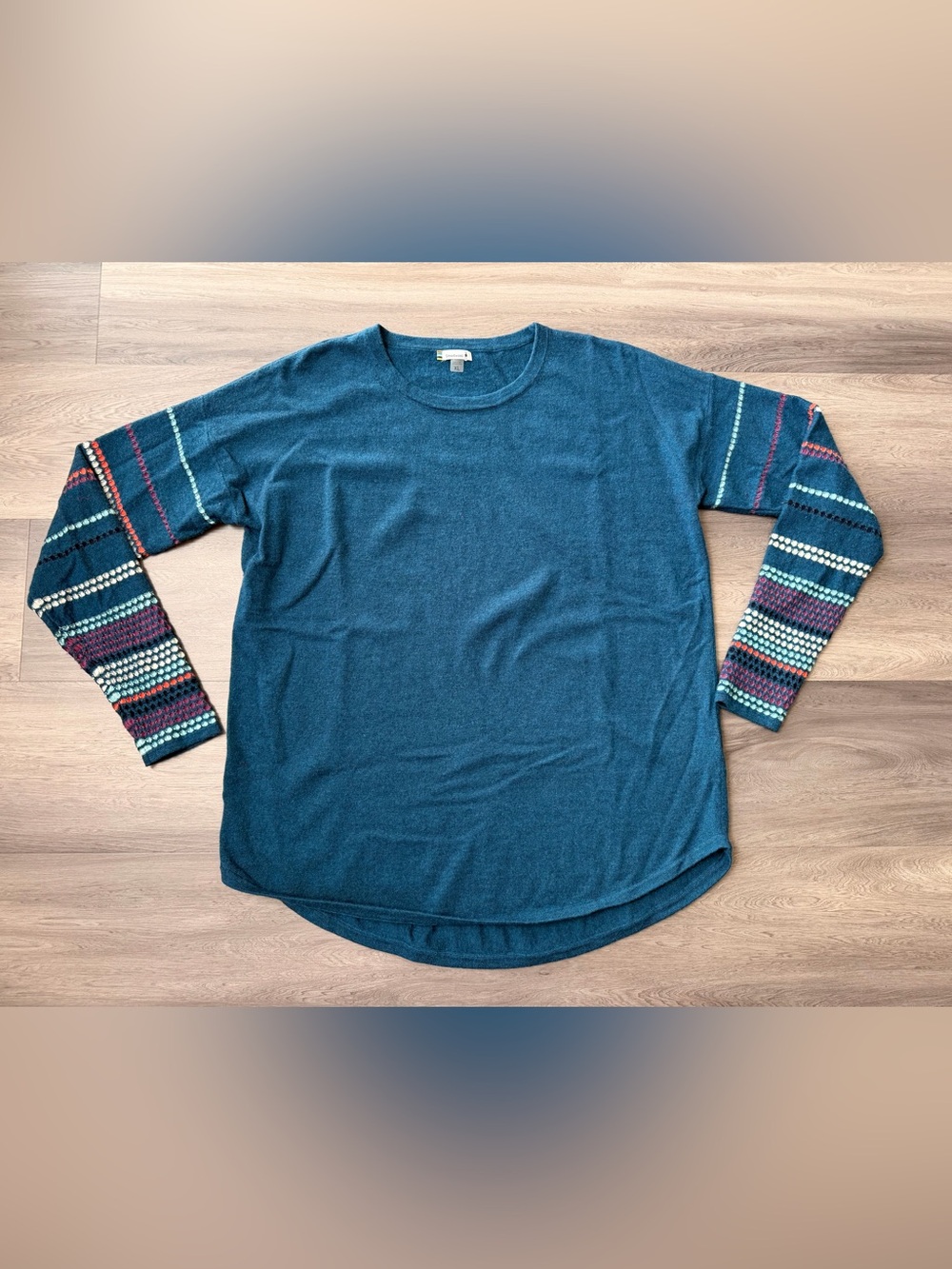 Women’s Smartwool Teal Shadow Pine Sweater Merino Wool XL